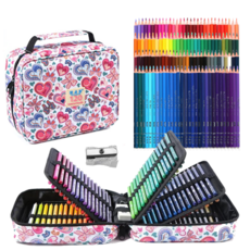 프리미엄 유성 72컬러 120컬러 컬러가드 페브릭 옥스포드 유성 색연필 +연필깎이+지우개, 1세트, 120색