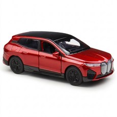 1:36 BMW IX 模型車 寶馬電動SUV I20 xDrive40 50 M60 豪華電動休旅, BMW IX 金屬紅, 1個