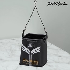 쯔리무사 두레박 하드타입 낚시두레박 블랙 M 물통 미즈쿠미, 화이트