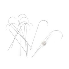 팔찌만들기 수공예 스피너용비즈바늘 구슬꿰기 10p 다용도 공예바늘, 1개, isum 비즈바늘 10pcs - 곡선형