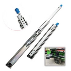 잠글 수 있는 서랍 슬라이드 250mm 400mm 1200mm 1350mm 평형추 슬라이드 3단계 풀 전체 확장 볼 텔레스코픽 홈 볼 베어링 슬라이드 왼쪽 및 오른쪽 각각 1세트, 36inch(900mm)