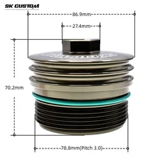 메르세데스 벤츠 A160 C200 GLC SLK260 알루미늄 오일 필터 하우징 엔진 캡, 01 gold, 01 gold