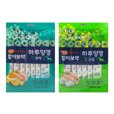 하림펫푸드밥이보약 강아지 하루양갱 파우치 면역56g+관절56g