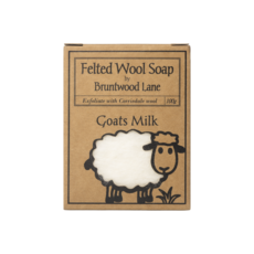Bruntwood Lane 羊奶羊毛皂 溫和去角質 滋潤保濕, 0.1kg, 1個