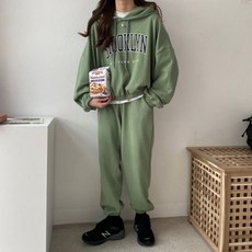 아이엠몽 여성용 스비카 조거 스트링 후드 트레이닝 세트