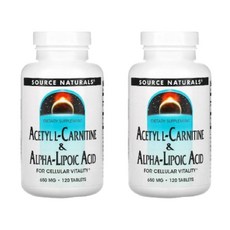 소스내추럴스 L 카르니틴 카르티닌 아세틸 알파리포산 ALA 650mg 120캡슐 2개, 120정, 120정