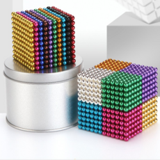 彩色磁力球積木玩具，激發兒童創意，培養空間思維，安全無毒材質，寓教於樂。, 1000顆5MM繽紛彩-10種顏色贈20, 1個