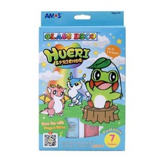 AMOS 玻璃彩繪組 HUERI&FRIEND 主題, 1個