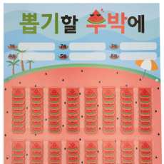 화성어드벤처 뽑기판 봄여름가을겨울, 1개, 수박판112