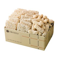 강릉은정한과 찹쌀과줄+찹쌀강정 혼합 대용량(500gX2봉) (전통 유과 한과 명절선물 결혼식 답례품 설날선물 추석선물 부모님선물 어르신간식), 1개, 1kg