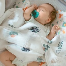 순면 2겹 유아 소아 신생아 낮잠 이불 거즈 블랭킷 ksg+641EO, 고래