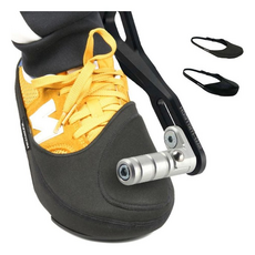 오토바이 라이딩 기어 변속 신발 보호대 긁힘 오염 방지, 기본 블랙(낱개)