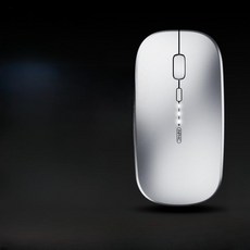인피크 M1 무선 블루투스 마우스 충전식 노트북 무소음, 블랙-2.4G무선-전력표시-Type-C, 단일 모델