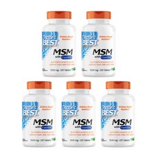 닥터베스트 msm 식이유황 1500mg 120정, 5개