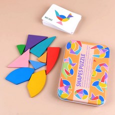 틴케이스 에그모양퍼즐 달걀 도형 분할 퍼즐, 59피스, 1개, 1인용