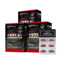 동국제약 파워맥스 쏘팔메토 골드, 30정, 3개