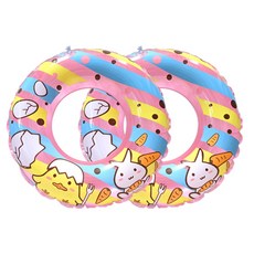 WEKO 24吋兔子小雞泳圈(兒童游泳圈/造型泳圈/小孩泳圈)，可愛造型，安全耐用，讓孩子愛上游泳, 粉色x2, 1個