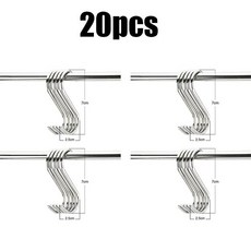 후크 벽걸이형 욕실 주방 캐비닛 도어, 1개, 12. 20pcs Medium