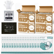 Necplus 간이 화장실 개포장 96회분 [응고제+배변봉투+장갑] 방재 상품