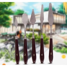 페인팅 나이프 5P 물감 화방 유화 재료 그림 붓 주걱 채색 도구 미술 용품