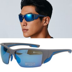 스파이더 선글라스 SP6035 033 미러 블루 렌즈 라이딩 골프 러닝 스포츠 고글, 단품, 1개