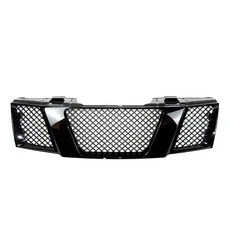 자동차 그리드 쉘 글로스 블랙 닛산 프론티어 2005-2008 랩터 어퍼 그릴 후드 풀 레이싱, 01 Gloss Black