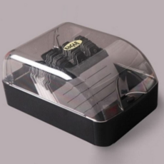 명함 보관함 버튼식 탁상용 사무실 명함 정리함 데스크 인덱스 플라스틱 직장인 카드