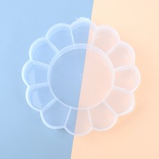 직코몰 다용도 투명 보관 케이스 수납케이스, 꽃