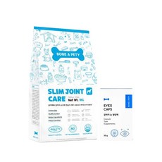 슬림앤조인트케어 사료 1KG+강아지 눈 영양제 아이즈캡스 60정, 1개