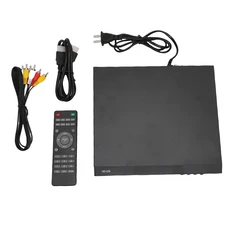 DVD 플레이어 1080P HD 멀티미디어 인터페이스 모든 지역 CD TV 홈 스테레오용 MP3 재생 리모컨 6.5mm 마이, 01 US Plug