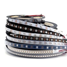 1m/5m WS2812B 30/60/144 픽셀/led/M 스마트 Led 픽셀 스트립 검정/흰색 PCB WS2812B/M IP30/IP65/IP67 5V, 1m 30 IP30
