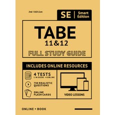 (영문도서) Tabe 11 & 12 Full Study Guide 2nd Edition: Complete Subject Review with Online... Paperback, Smart Edition Media, English, 9781949147735