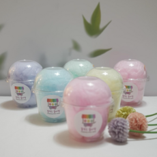 꿈꾸는솜사탕 미니컵솜사탕 자일리톨함유 천연솜사탕 어린이집 답례품 유치원 학원 생일선물, 12g, 1개