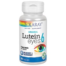SOLARAY 葉黃素素食膠囊 6mg, 1罐, 60顆