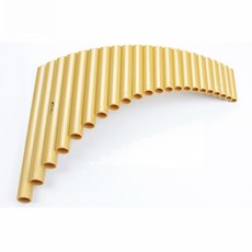 인디언 팬플룻 목관악기 피리 음악 입문용 파이프 연주 기본형 교육용, 15관 G키 오렌지 왼손