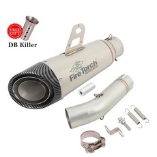 렉스모토 오토바이 배기 시스템용 슬립온 미드 링크 파이프 연결 머플러 모토, 14. Type M, 기본