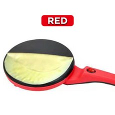 전기 크레페 제조기 피자 팬케이크 기계 비 스틱 철판 베이킹 팬 주방 기기 요리 도구 220V, 02 Red_01 110V_02 EU