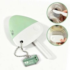 Maxinsk 막대사탕 휴대용 애견빗 페이스빗(대)+눈꼬리빗(소) 세트, 1개, 민트+화이트