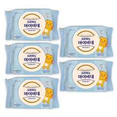 크리넥스 마이비데 카카오 화장실용 물티슈 캡형, 40매, 5개