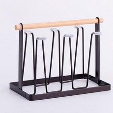 키밍 컵건조랙 걸이, 블랙, 1개