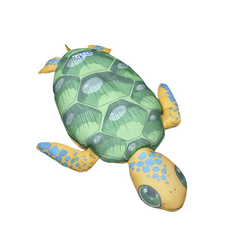 兒童游泳圈 可愛造型浮具 輕巧便攜游泳輔助，安全無毒材質，趣味游泳學習, 烏龜, 1個