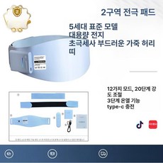 EMS 복부 슬리밍 허리 벨트 다이어트 운동기구, 5세대 2구역 표준, 기본 모델명/품번