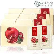 청춘농장 100% 석류즙 3박스 90포, 2.4L, 3개