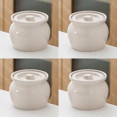 輝輝優質貨 沙縣小吃瓦罐蒸蛋湯罐 耐高溫陶瓷隔水燉盅 家用一人份, 白色燉罐450lm（4個裝）, 1個
