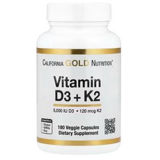 캘리포니아골드뉴트리션 비타민 Vitamin D3+K2 180정 2개