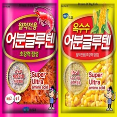 토코 월척전용 환상조합 떡밥세트 (옥수수 어분글루텐+월척전용 어분글루텐) 민물 붕어떡밥, 2세트, 600g