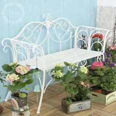 엔틱 철제 벤치 벤치의자 전원주택 조경 유럽풍 정원 ., 블랙