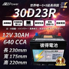BPower 永久電池 30D23R, 1個, 1個裝
