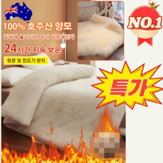 【단 4마리의 양으로 만드는 매트리스!】호주 순양모 매트리스 겨울 침대 매트리스 커버 매트리스밀림방지패드 호주 순모 매트리스, 1개