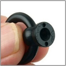 매장 가게 선반 서랍 셀프 교체 원형 링 손잡이 20mm 블랙